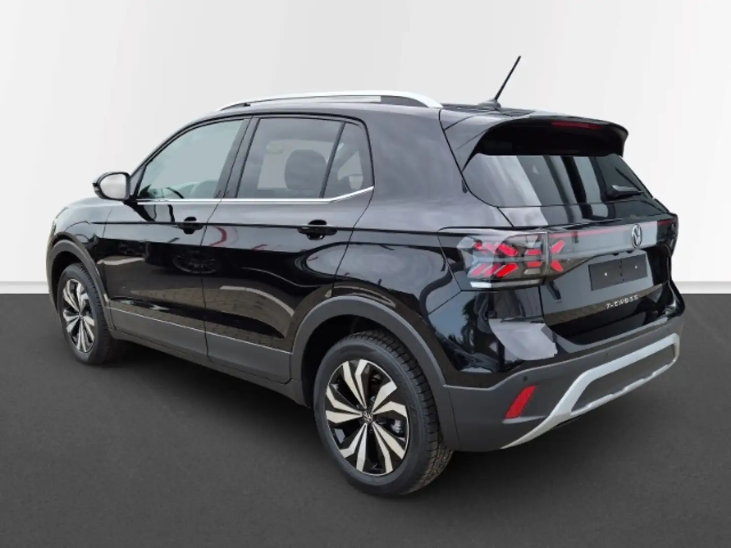 Volkswagen T-Cross 1.0 l TSI DSG Style AHK Navi Cam IQ.Drive Schwarz - 2