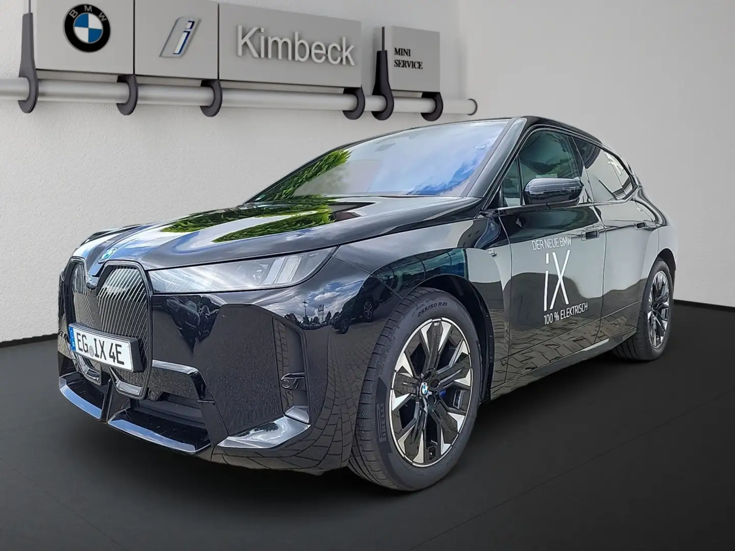 BMW iX xDrive45 M SPORT Sitzbelüft ACC HeadUp AHK Schwarz - 1