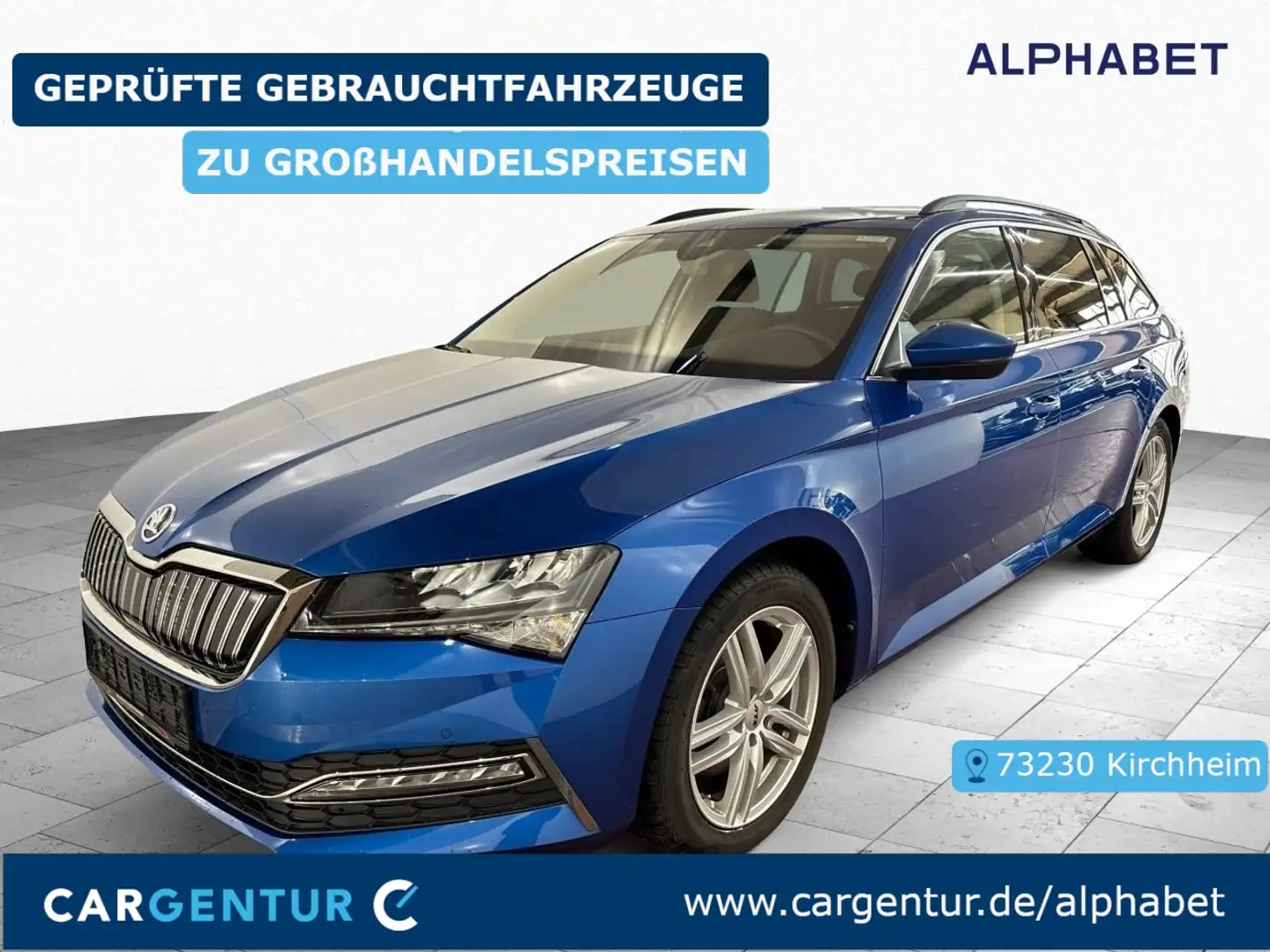 Skoda Superb Combi 1.4 TSI Ambition iV Virtual StHz Bleu - 1