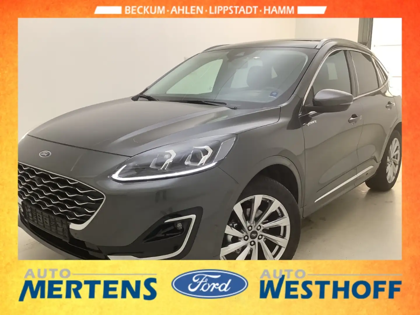 Ford Kuga Vignale 2.5 FHEV LED + Panorama + Head-up Grijs - 1