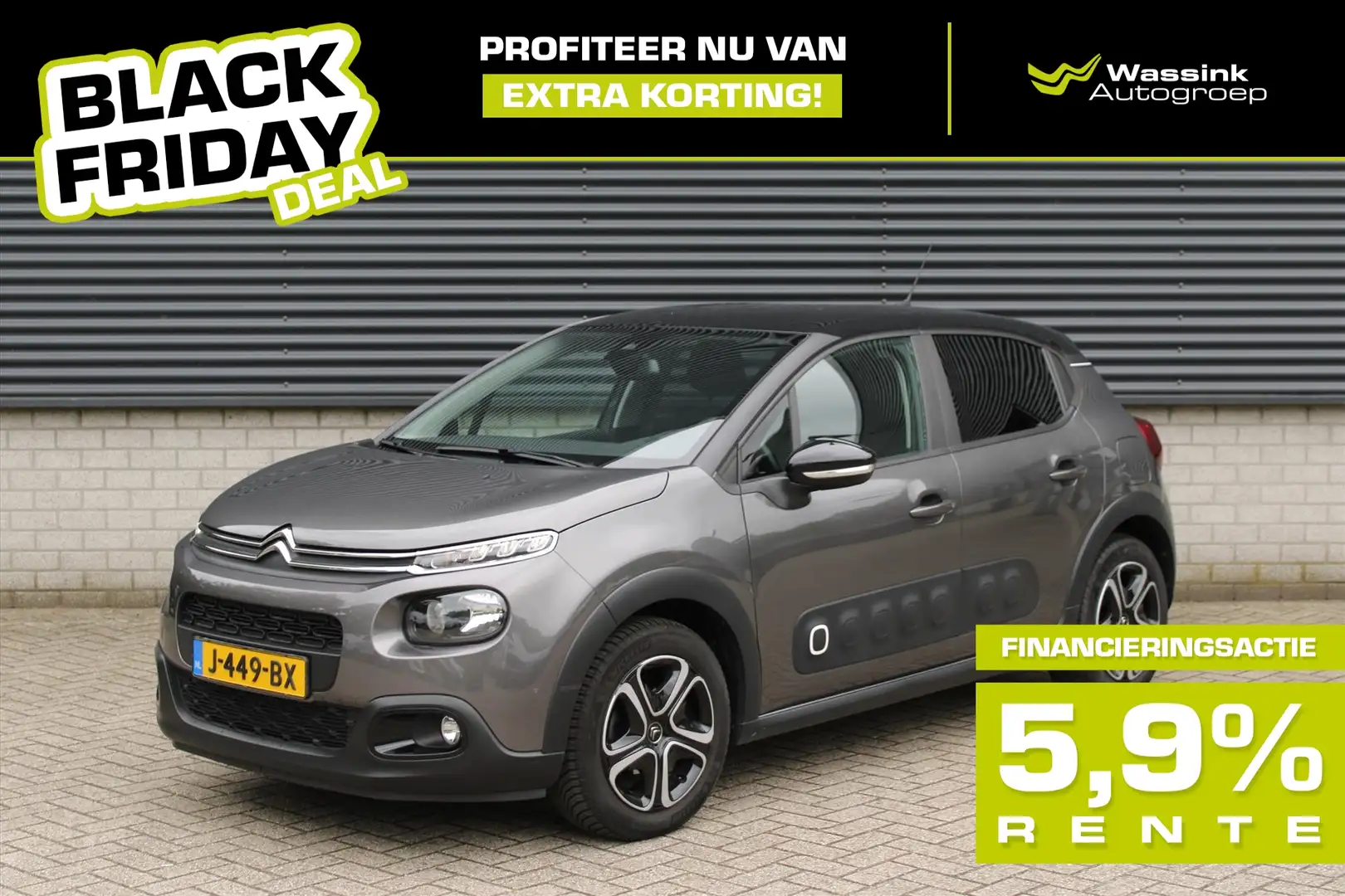 Citroen C3 BLACK FRIDAY DEAL I Feel Edition 82pk I Navigatie Gris - 1