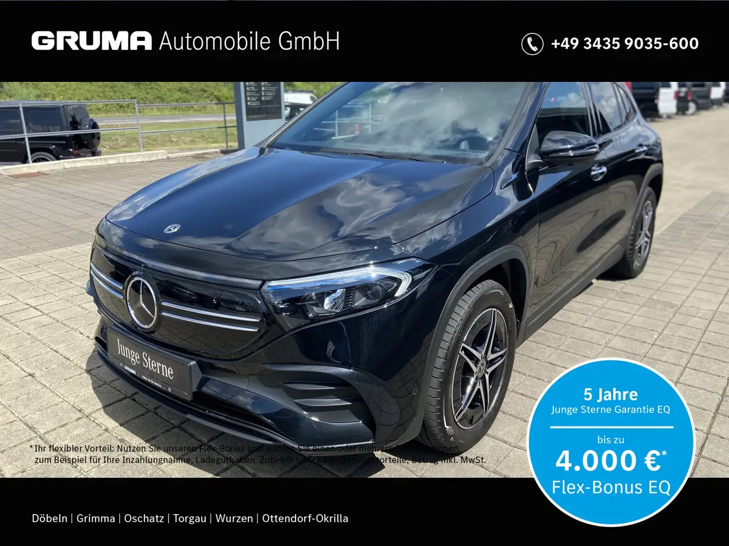 Mercedes-Benz EQA 300 EQA 300 4M AMG+Leder+PSD+Headup+Keyless+360°+EDW Noir - 1