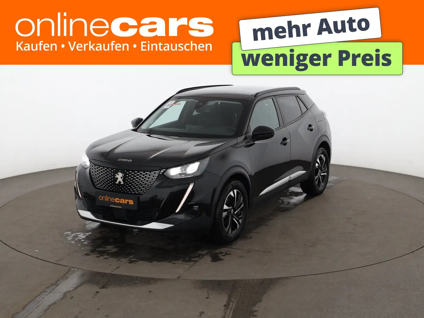 Peugeot 2008 1.2 PureTech 130 Allure LED AHK NAVI R-CAM Schwarz - 1