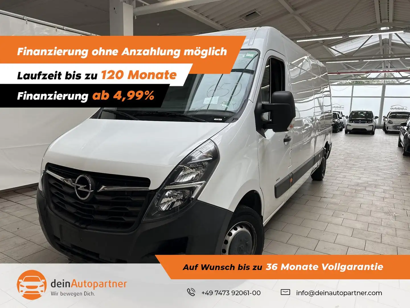 Opel Movano Kasten 2,3 CDTI L3H2 3,5t NAVI/ RFK Weiß - 1