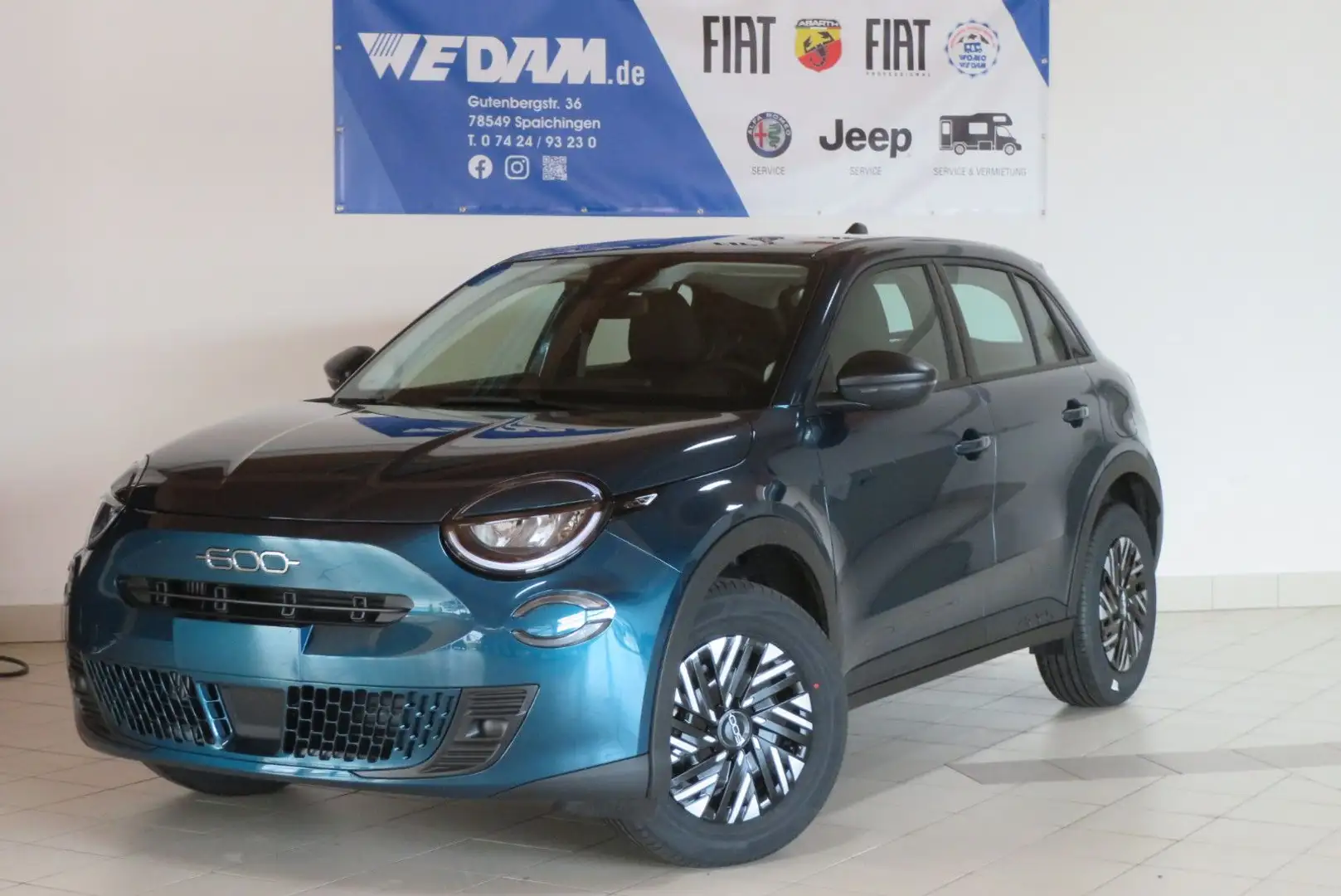 Fiat 600 Hybrid 1.2 DCT 100PS MY25 Bleu - 1