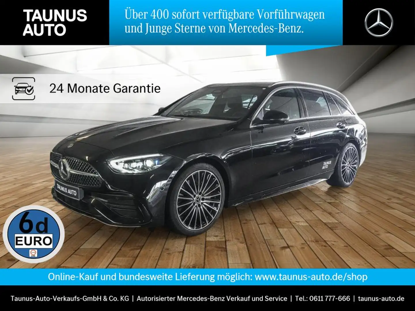 Mercedes-Benz C 180 T AMG-LINE PANORAMA DIGITAL-LIGHT SOUND Schwarz - 1