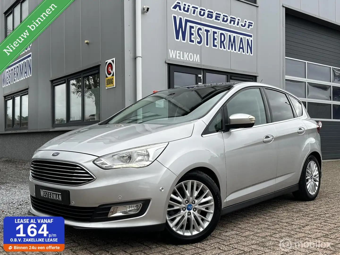 Ford C-Max 1.5 Titanium Pano Navi Trekh. Stoel-/stuurverw. 17 Gris - 1