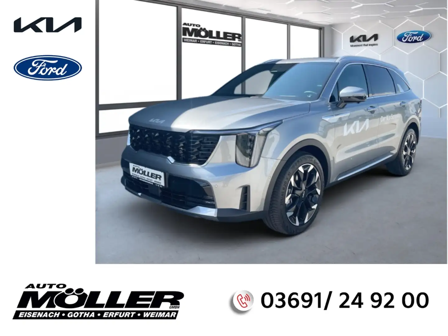Kia Sorento 2.2D AWD DCT8 Platinum+7 Sitzer+NAVI+360°KAMERA+HE Gris - 1
