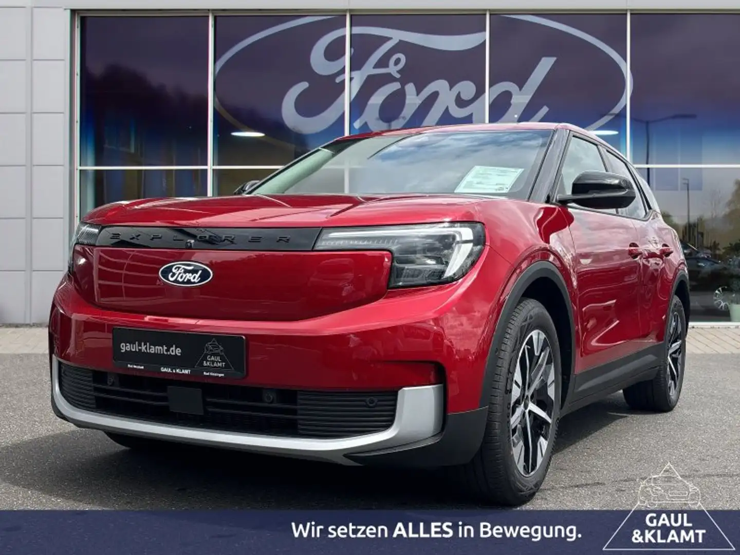Ford Explorer ELEKTROMOTOR 77KWH RWD #FAHRASSISTENZPAKET Rot - 1