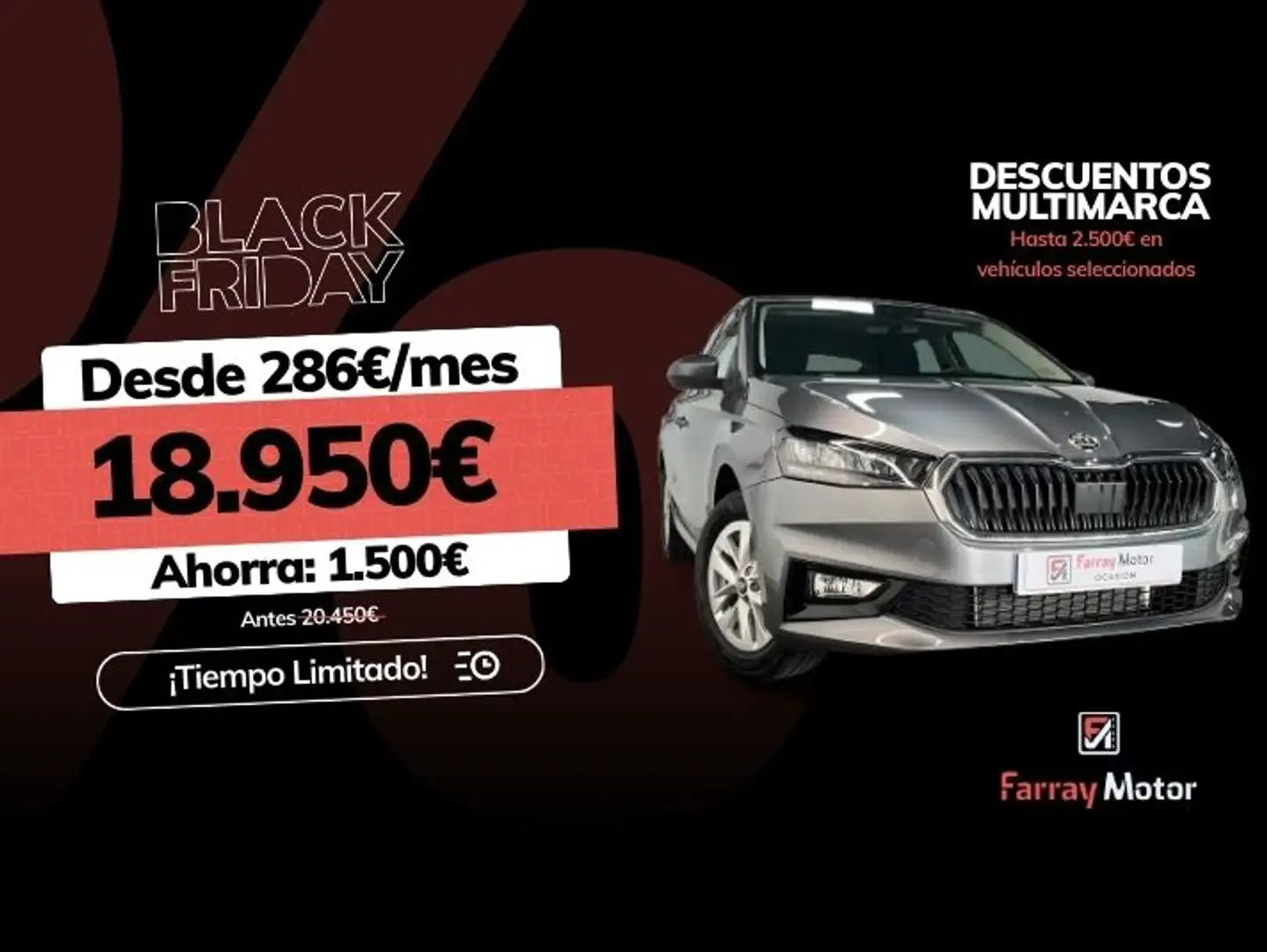 Skoda Fabia 1.0 TSI Selection DSG 85kW Gris - 1