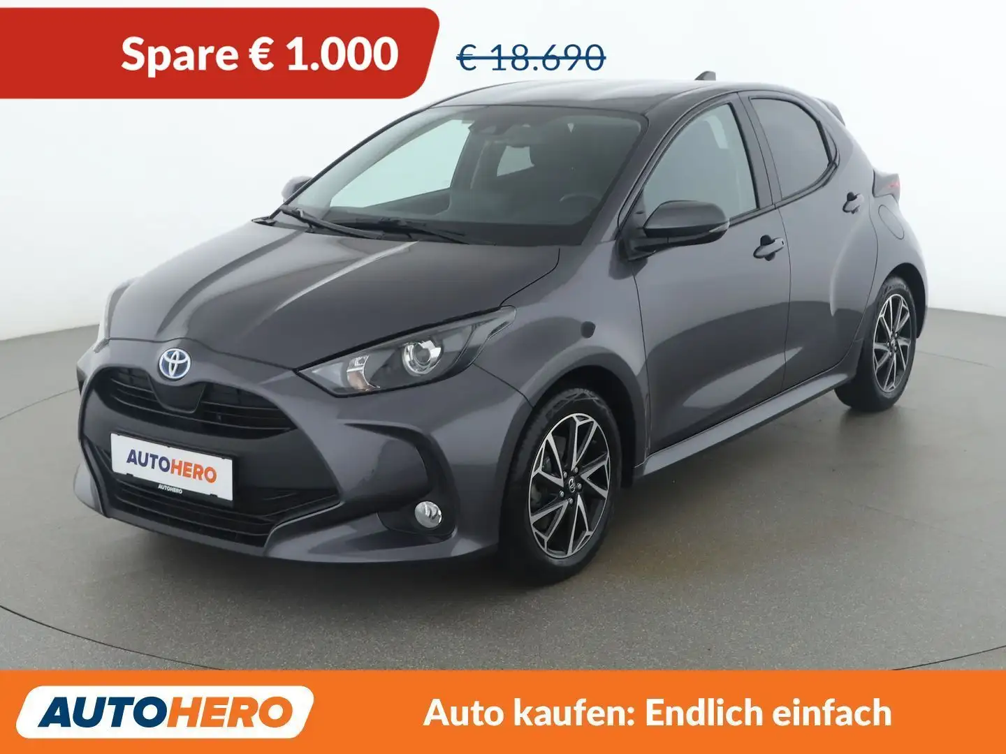 Toyota Yaris 1.5 Hybrid Active Grau - 1