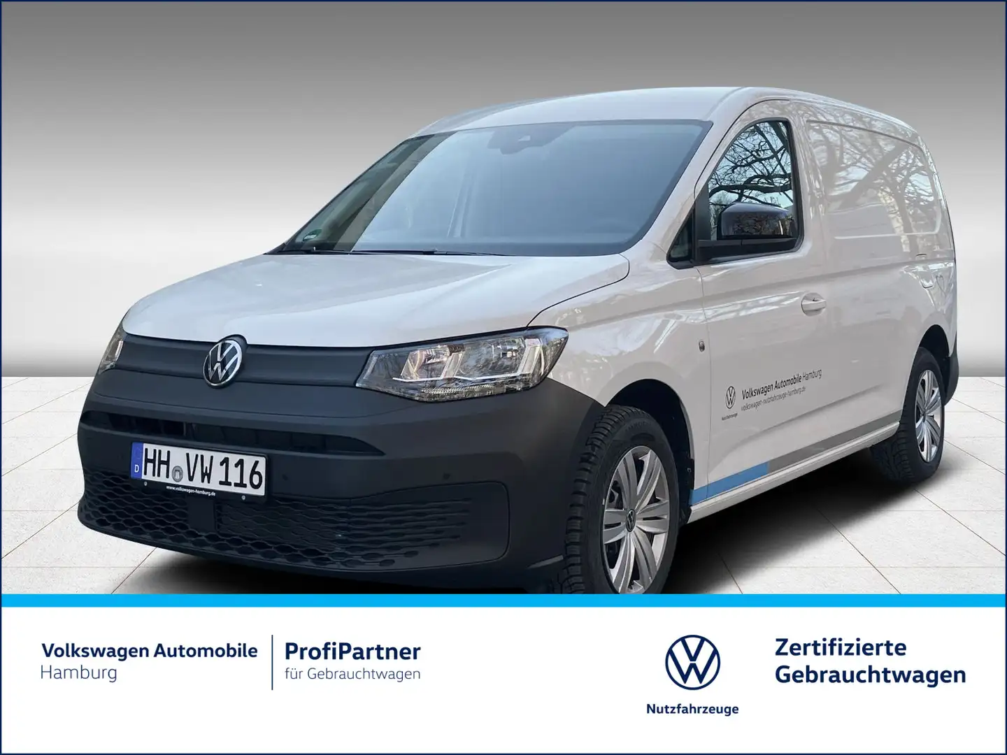 Volkswagen Caddy 2.0 TDI Cargo Maxi Klima Einparkhilfe Weiß - 1