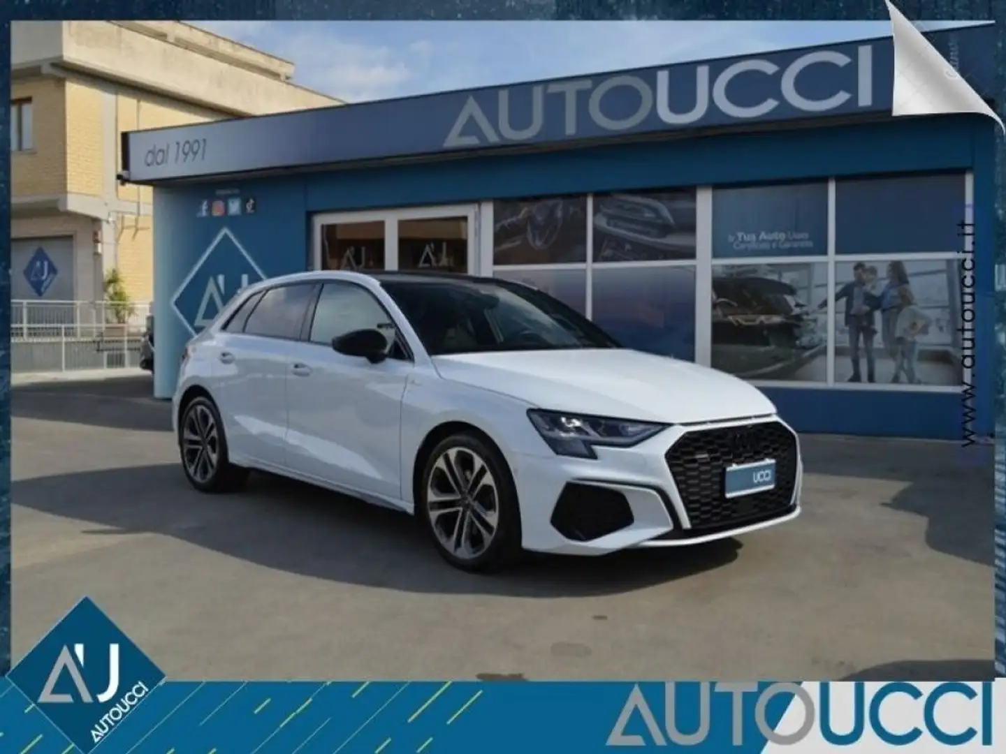 Audi A3 SPB 40 TDI quattro S tronic S line edition Carplay Weiß - 1