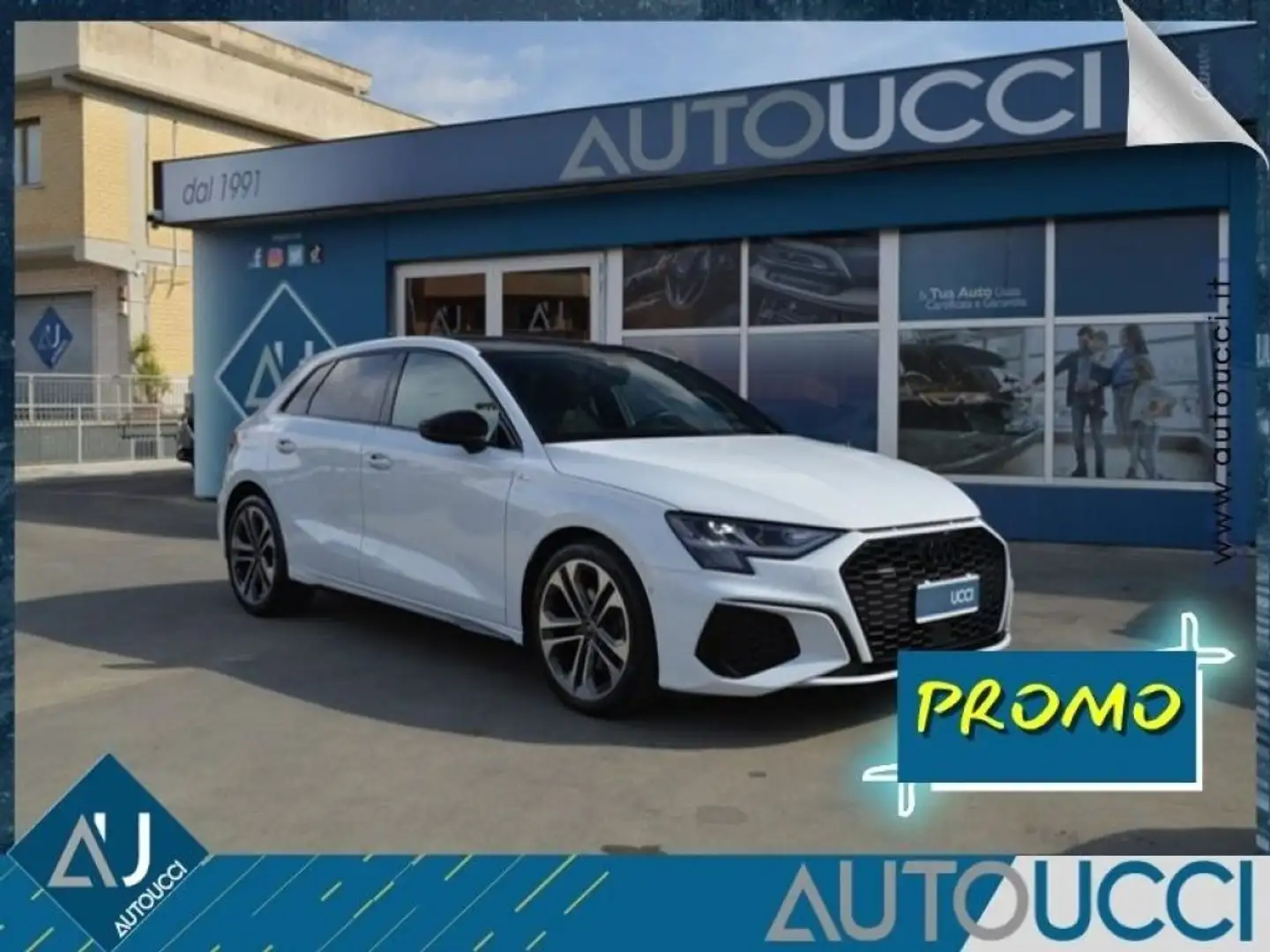 Audi A3 SPB 40 TDI quattro S tronic S line edition Carplay Bianco - 1