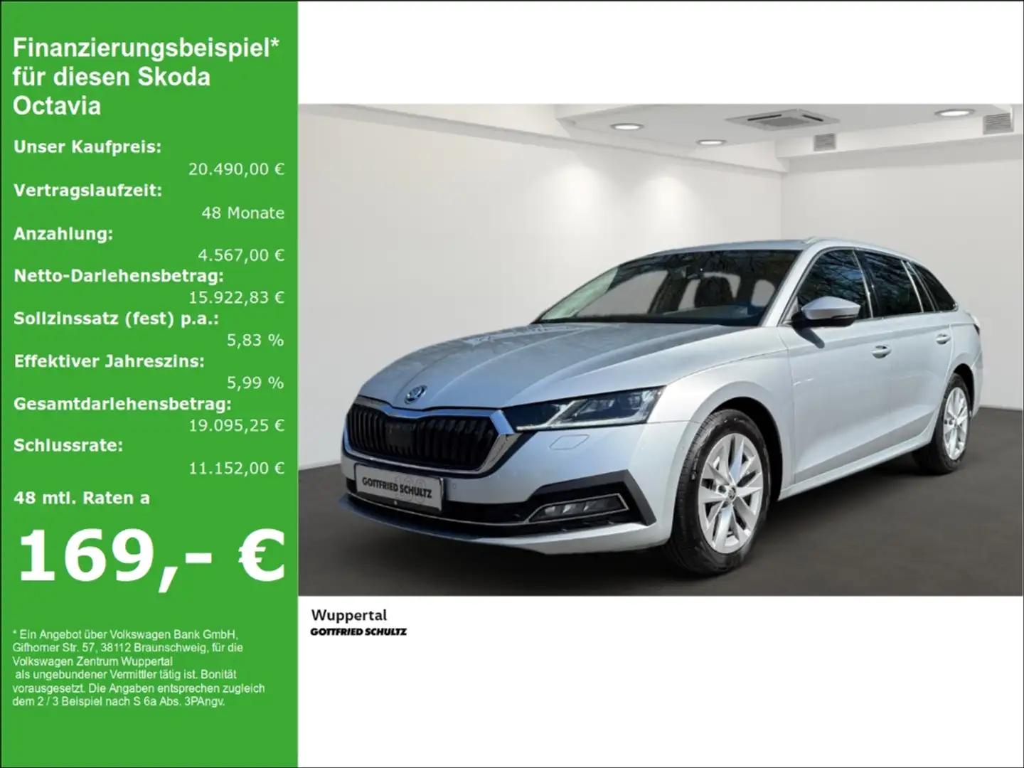 Skoda Octavia Com. 1.5 TSI First Edition LED ACC NAVI SHZ Silber - 1