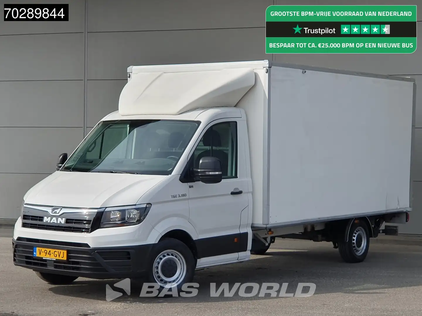 MAN TGE 3.180 D'Hollandia Laadklep Bakwagen Airco Cruise L Wit - 1