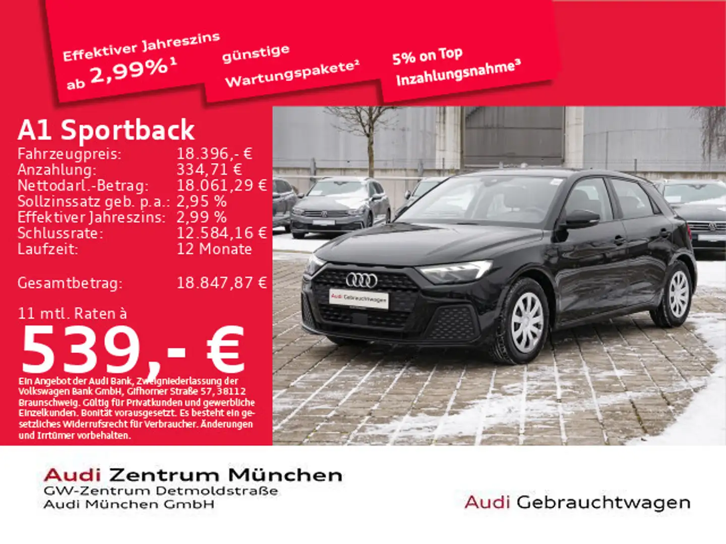 Audi A1 25 TFSI LED/PDC+/SitzHzg Noir - 1