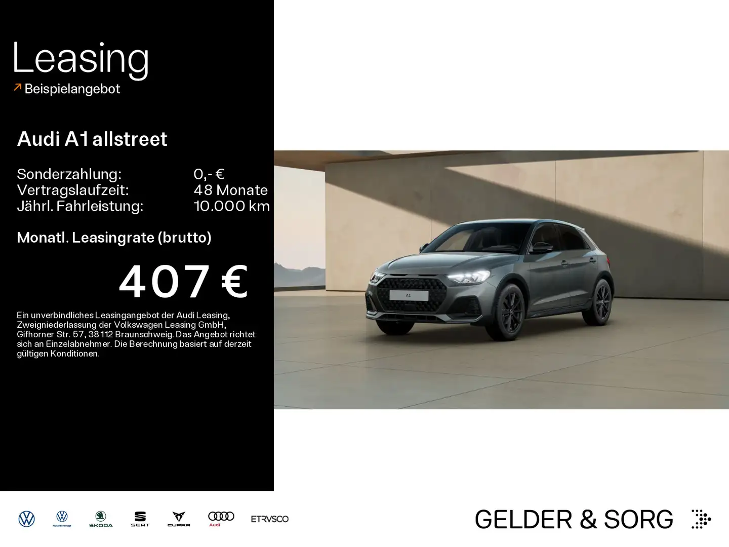 Audi A1 35 TFSI S-tr. *LED*EPH+*Black*SHZ* Gris - 1