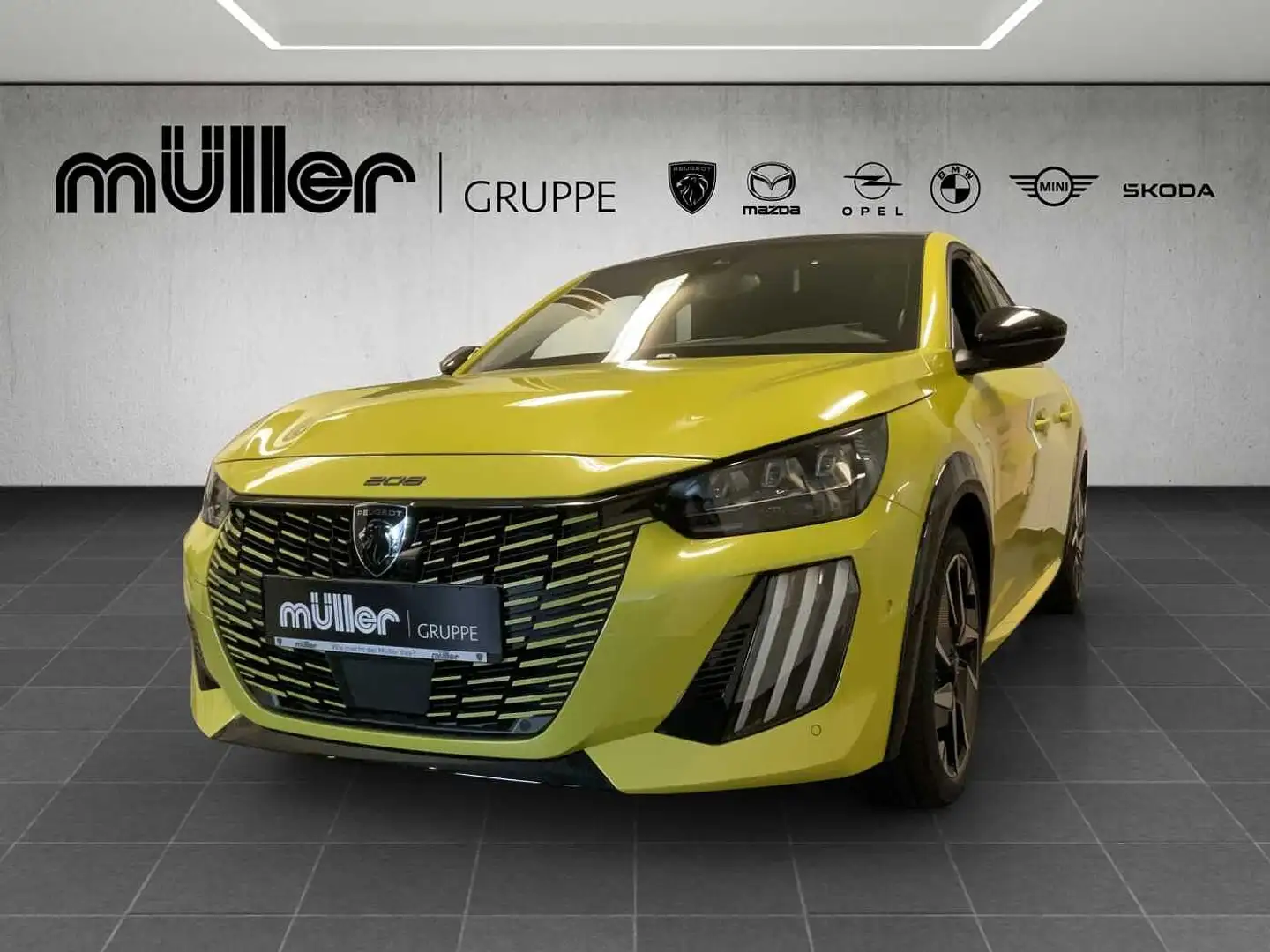Peugeot 208 GT Hybrid 136 e-DSC6 Gelb - 1