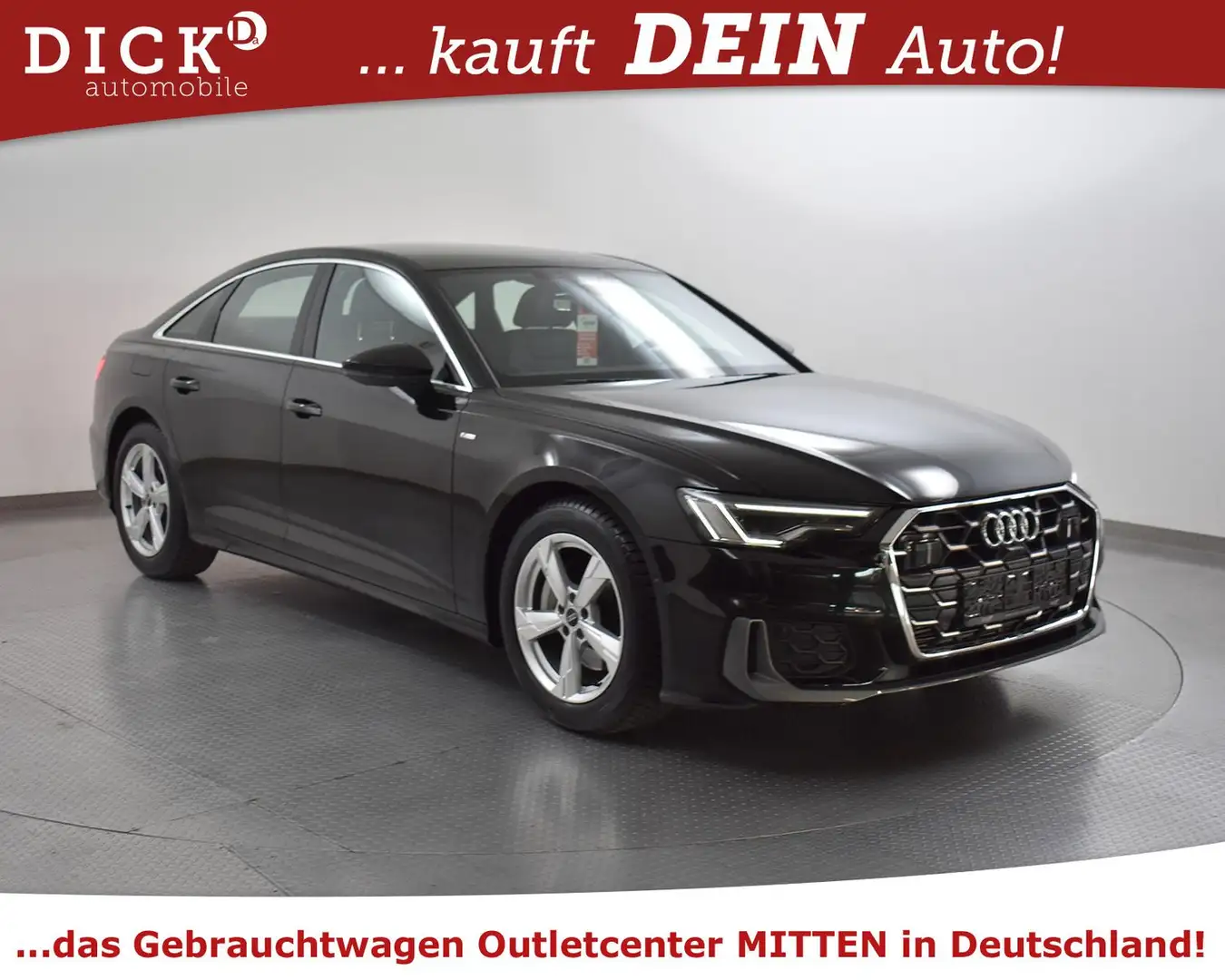 Audi A6 45 TFSI Quatt S LINE+PANO+MEMO+VIRTU+KAM+VIRT Schwarz - 1