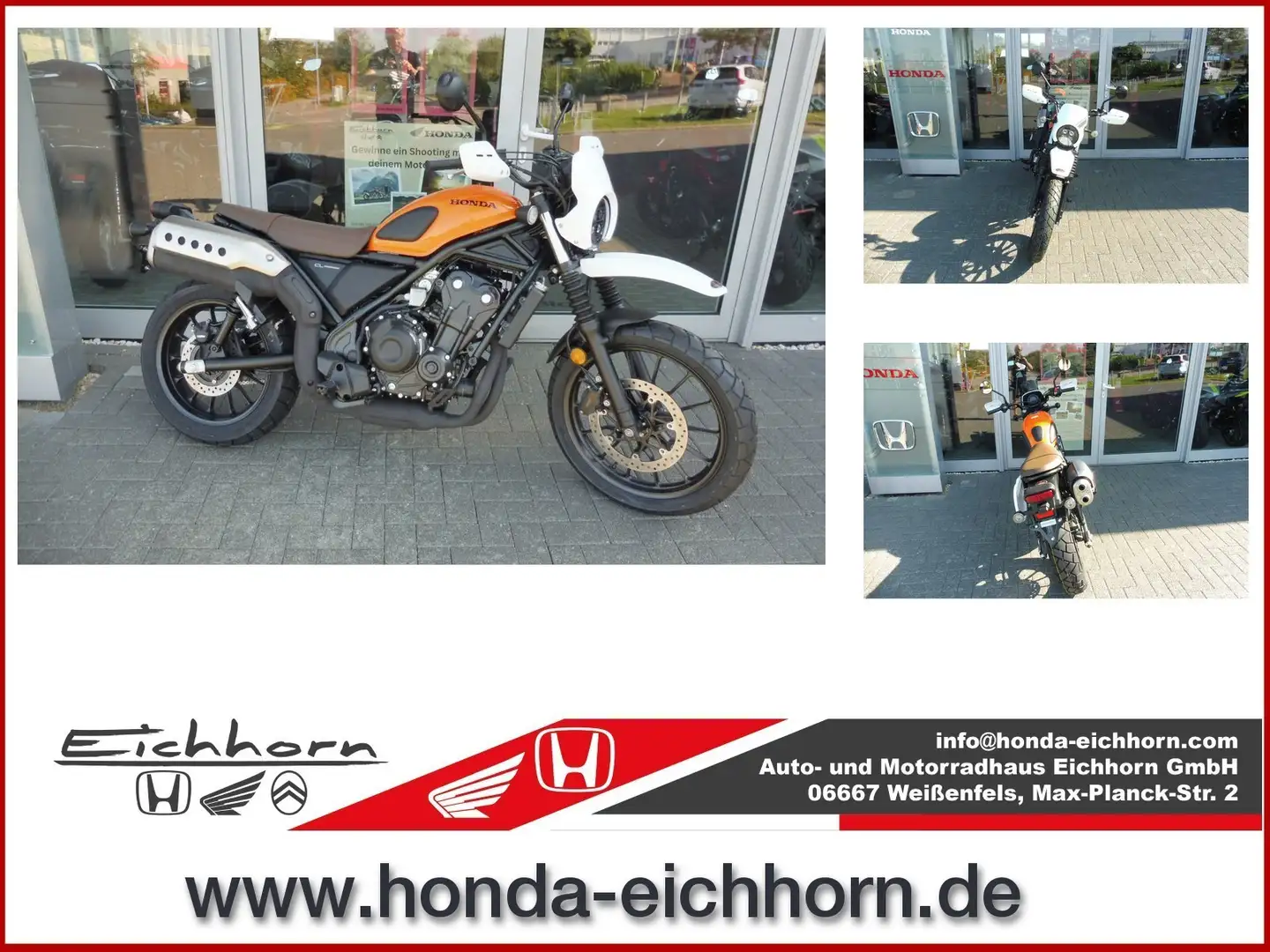 Honda CL 500 *ABS *LED *Zubehör inkl. *Aktion Orange - 1