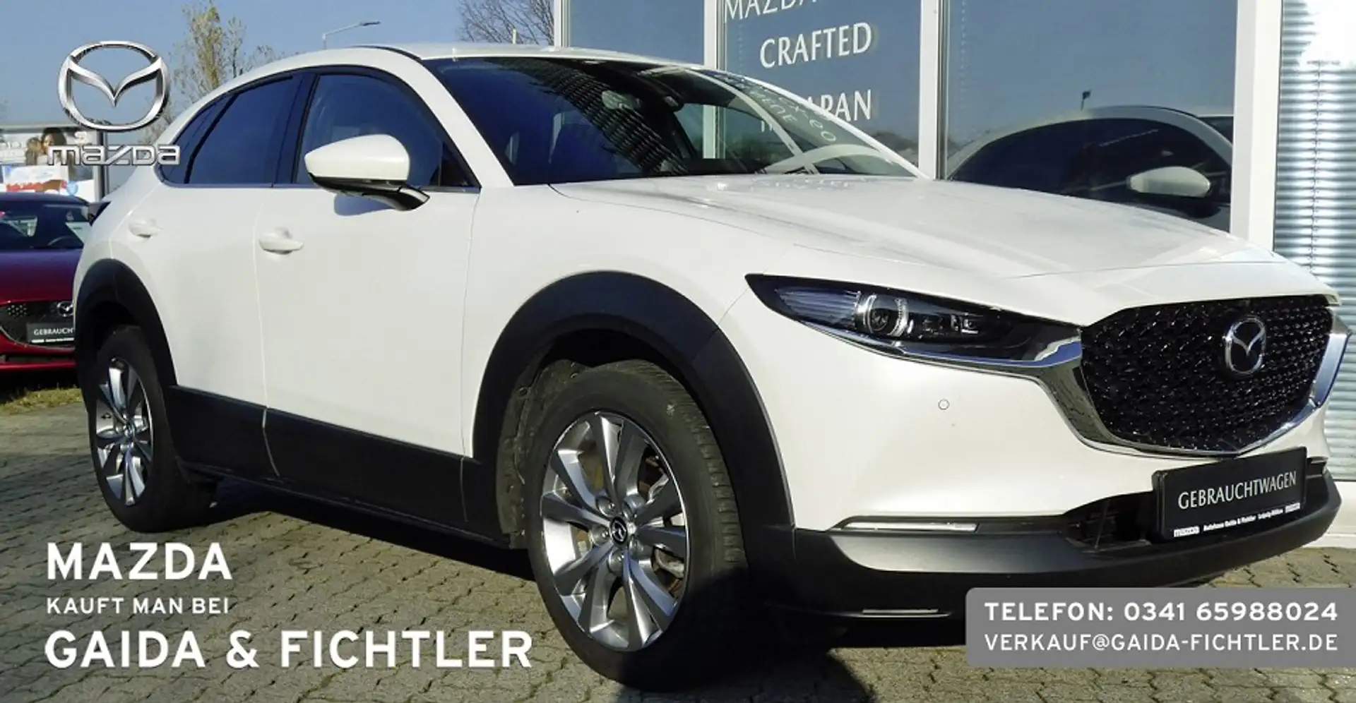 Mazda CX-30 e-SKYACTIV G 140 PS Automatik Takumi Leder Weiß - 1