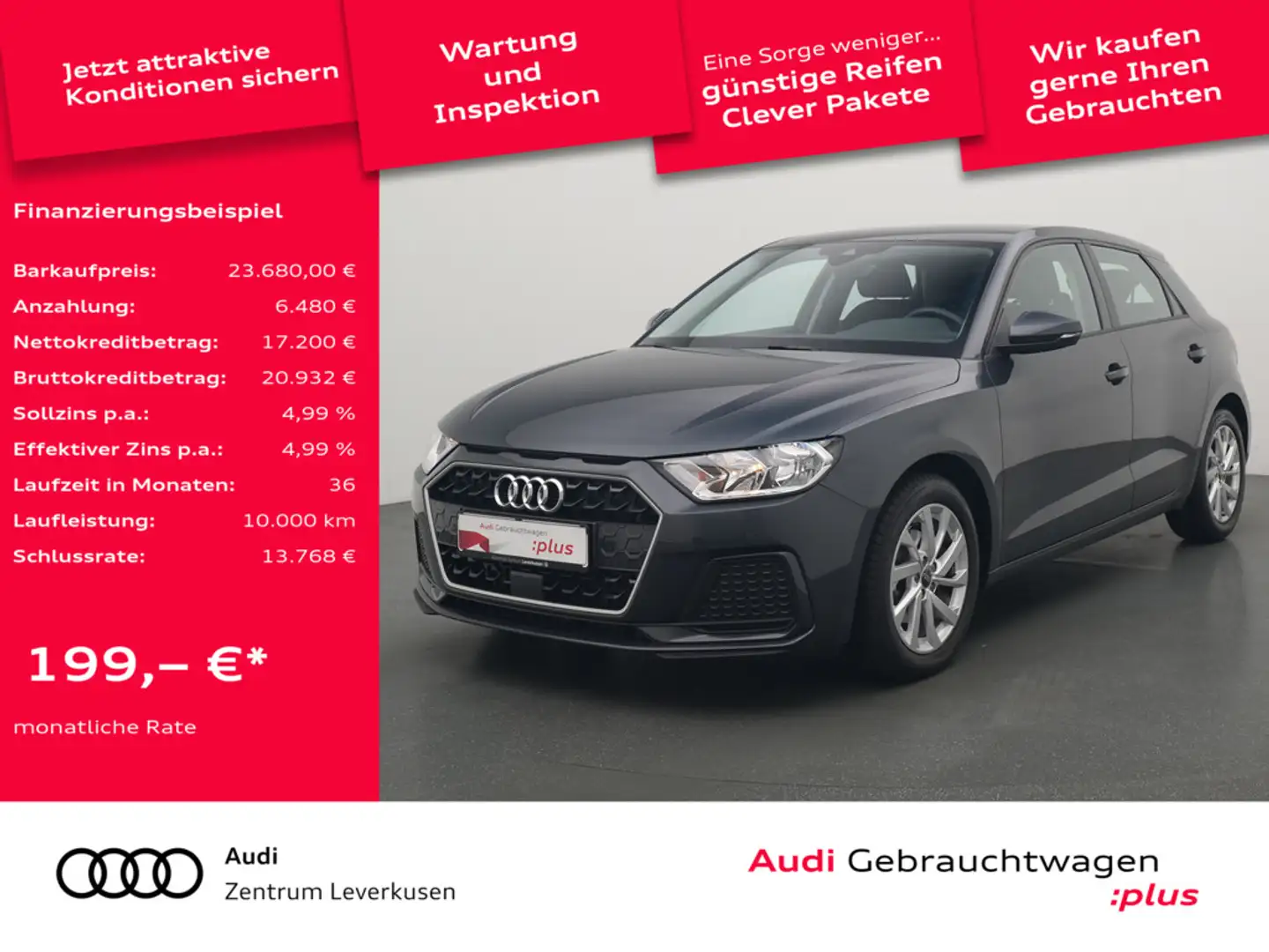 Audi A1 Sportback advanced S-TRON PDC SHZ CARPLAY PDC Schwarz - 1