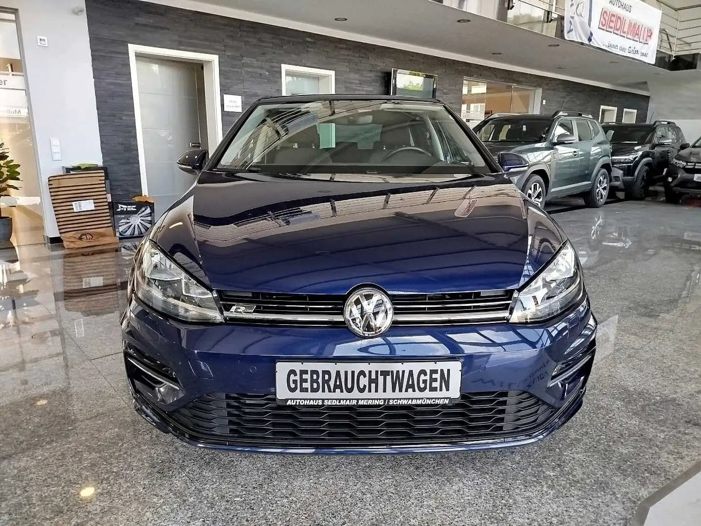 Volkswagen Golf VII 1.5 TSI *R-LINE OPTIK/SHZ/NAVI* Blauw - 2