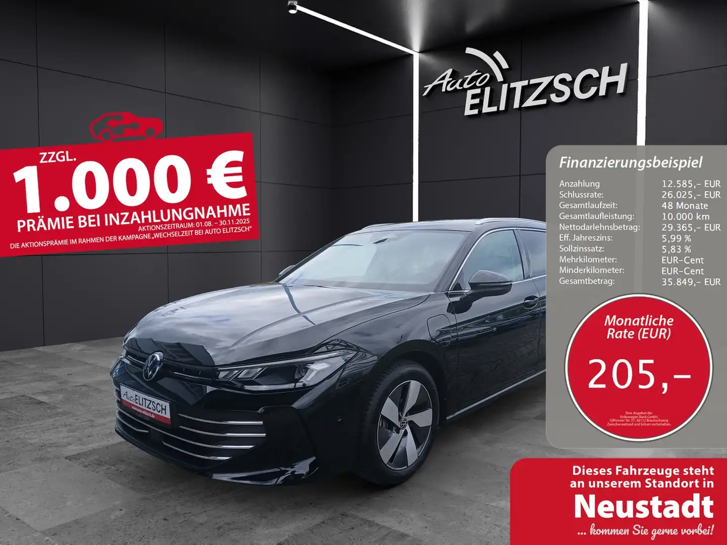 Volkswagen Passat Variant eHybrid Business DSG LED Navi AID ACC RFK SH Schwarz - 1