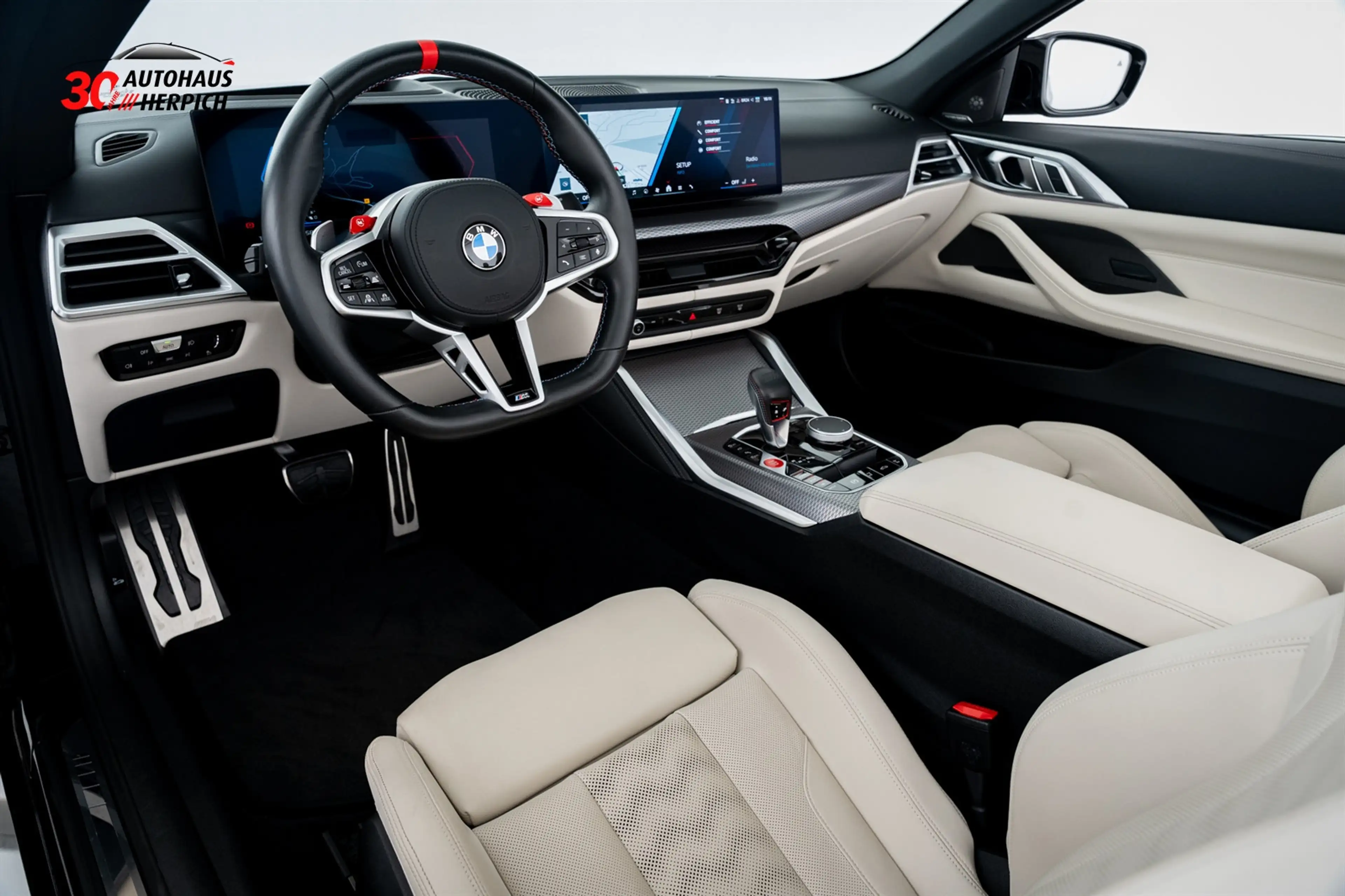 BMW M4 xDrive Competition Cabrio Schwarz Weiß Curved — photo 9