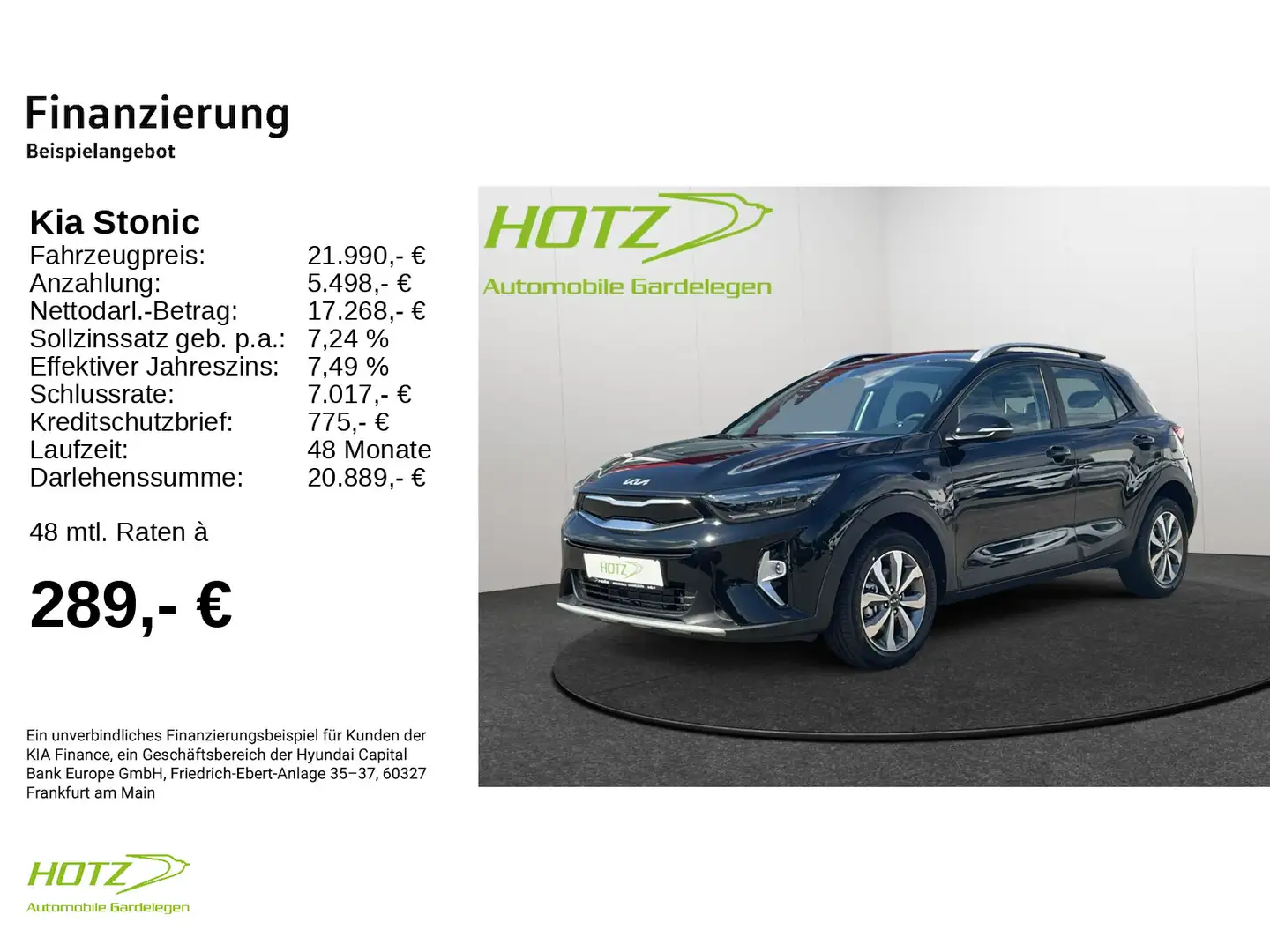 Kia Stonic 1.0T Vision LED-Paket Zwart - 2
