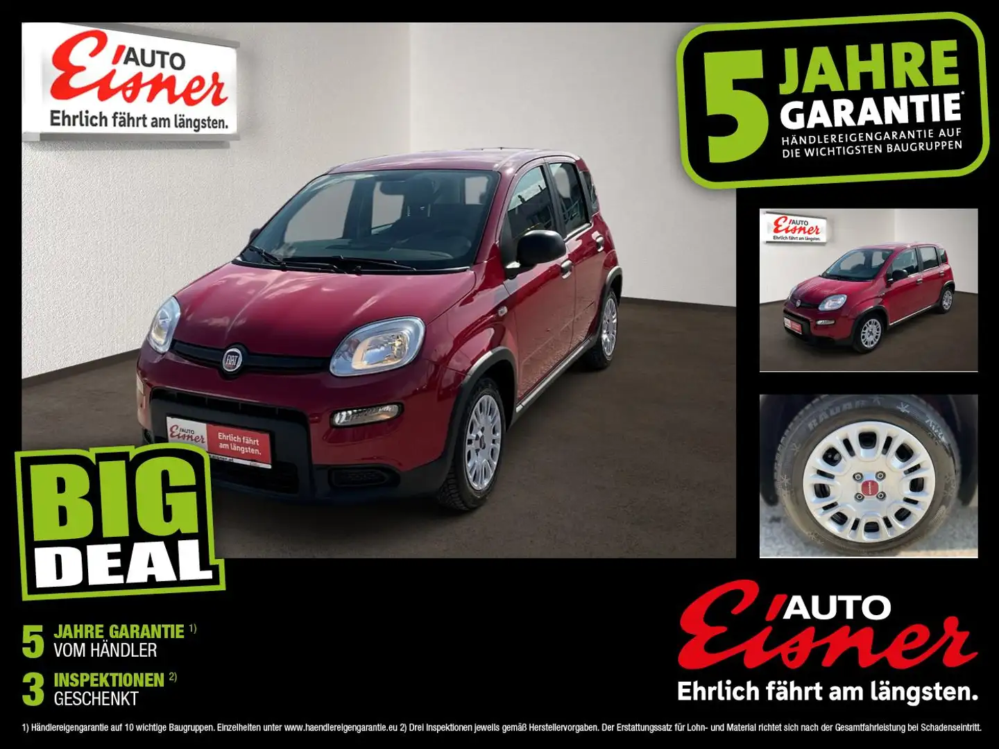 Fiat Panda FIREFLY HYBRID Rot - 1