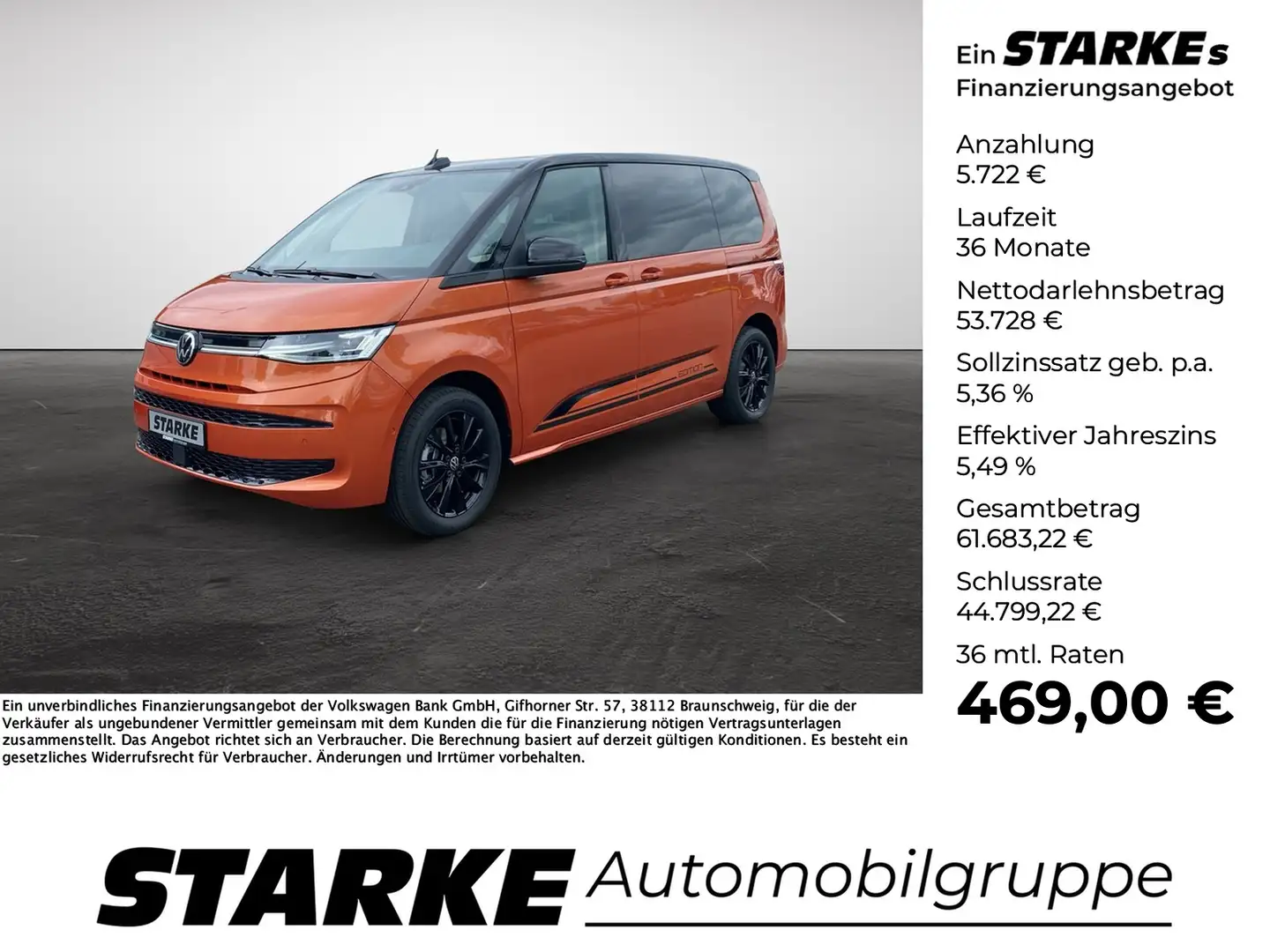 Volkswagen T7 Multivan 2.0 TDI DSG Edition Oranj - 1