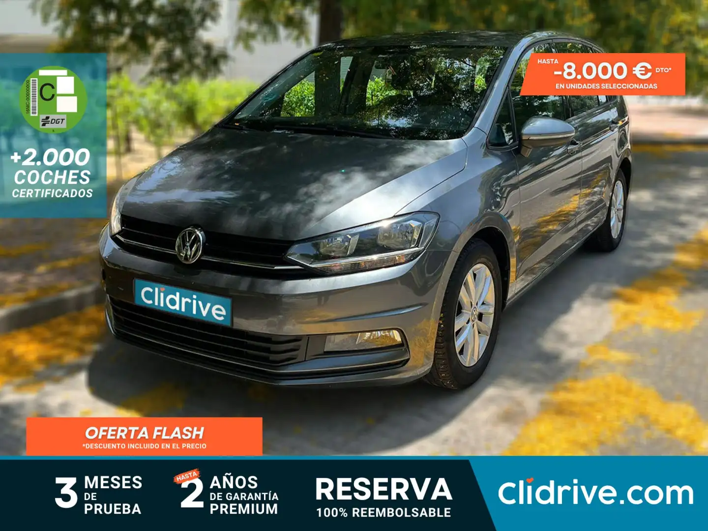 Volkswagen Touran 1.6TDI CR BMT Edition 85kW Gris - 1