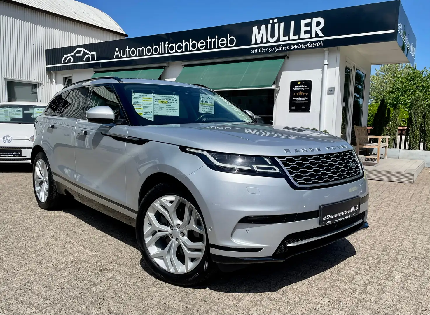 Land Rover Range Rover Velar D300+1.Hand+TOPAUSST+6x Insp !+NEUE REIFEN+1A Zust Silber - 1