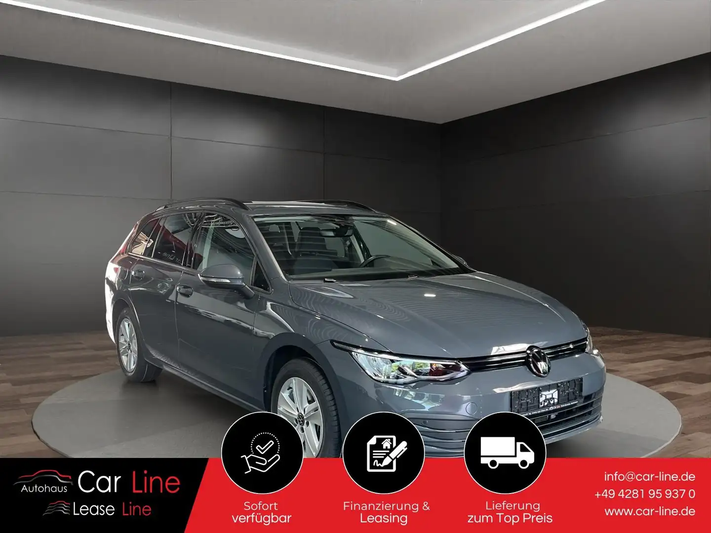 Volkswagen Golf Vari. Life 2.0 TDI*AHK*DSG*NAV*LED*CAM*SHZ Grigio - 1