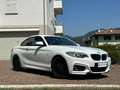 BMW 218 218d Coupe Msport 150cv CAMBIO MANUALE cerchi 19 Blanc - thumbnail 1