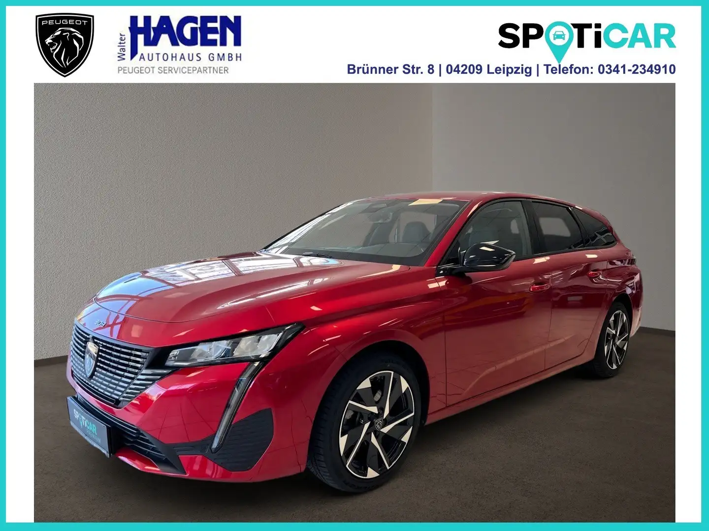 Peugeot 308 SW Allure 1.2 130 EAT8 PT PDC/RFK/SHZ/LED/DAB/NAVI Rot - 1