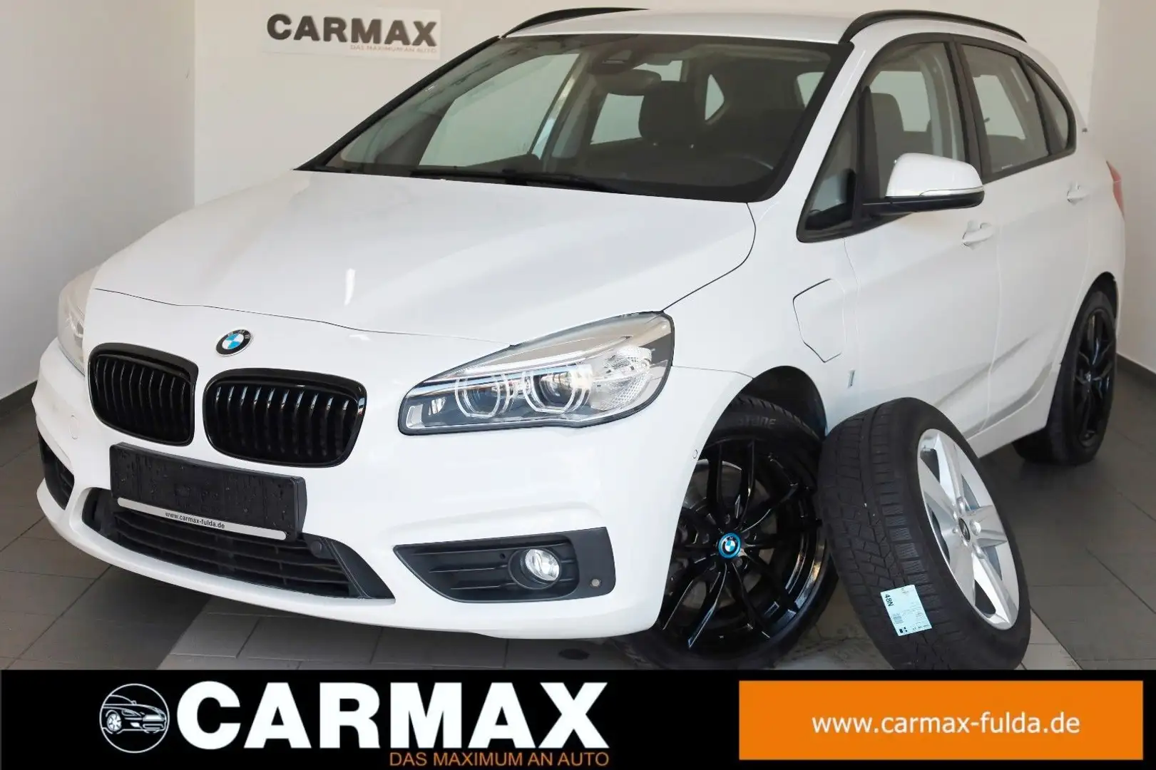 BMW 225 xe Active Tourer Advantage Navi,LED,SH,PDC Weiß - 1