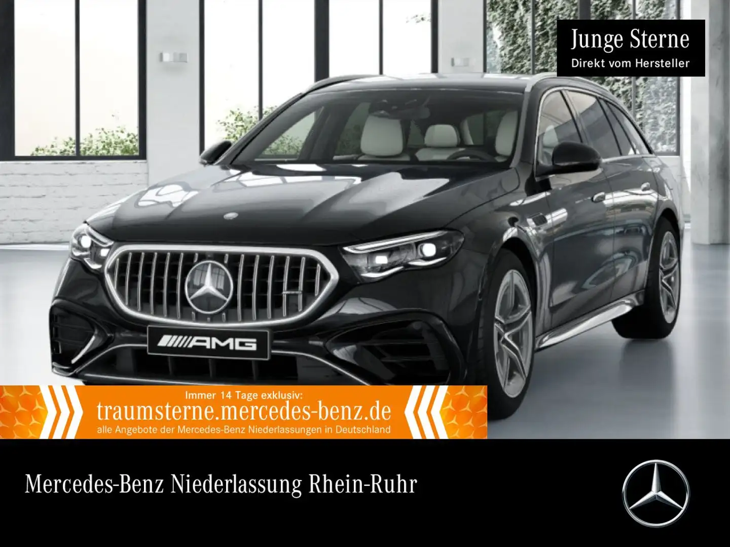 Mercedes-Benz E 53 AMG T 4M Hybrid Fahrass 360° Distr. Multisitz Schwarz - 1