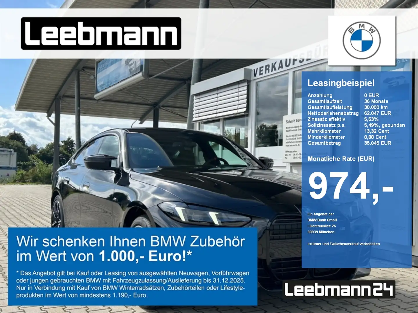 BMW 440 Mi xDrive Gran Coupé M-Sport-Pro HK-Hifi/AHK Noir - 1
