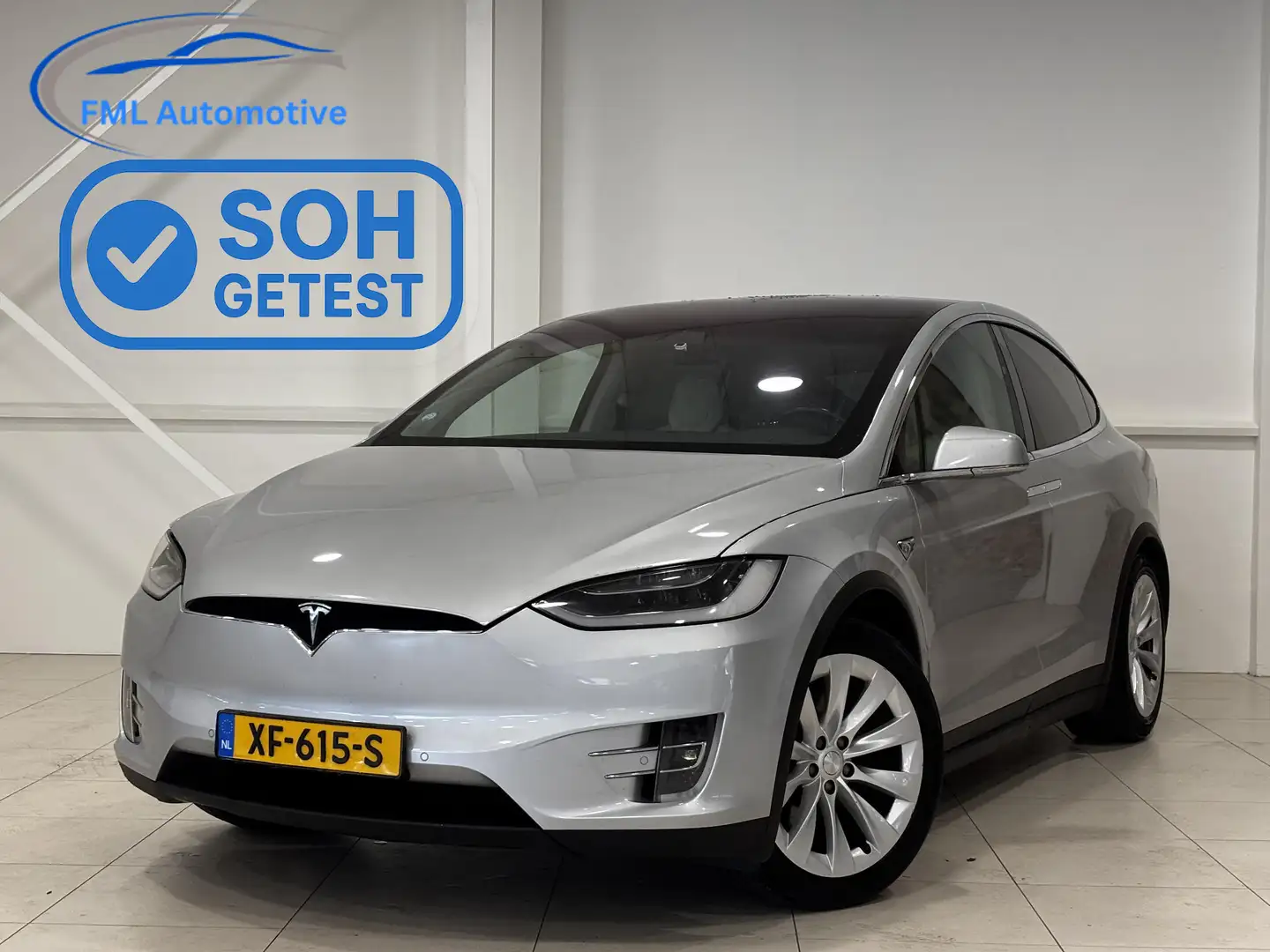 Tesla Model X 100D 7P | Trekhaak | Beige interieur | 86,2% SOH | Grau - 1