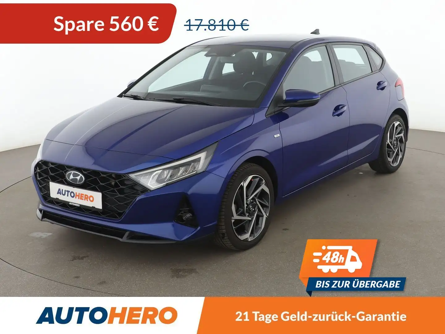 Hyundai i20 1.0 T-GDI Mild-Hybrid Intro Edition Aut.*NAVI*LED* Blau - 1