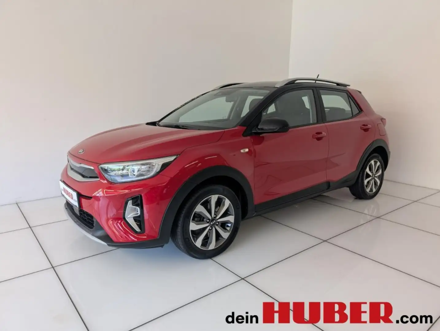 Kia Stonic 1.0 T-GDI Silber Rot - 1