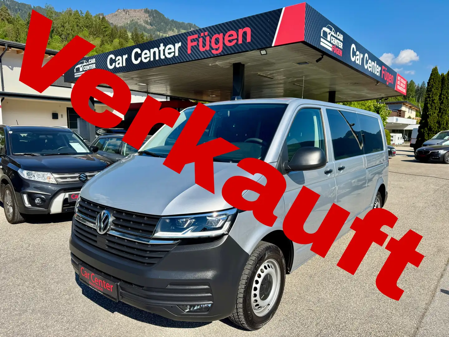 Volkswagen T6.1 Kombi Lang 4MOTION DSG LED 1. Besitz Mwst. ausweisbar Silber - 1