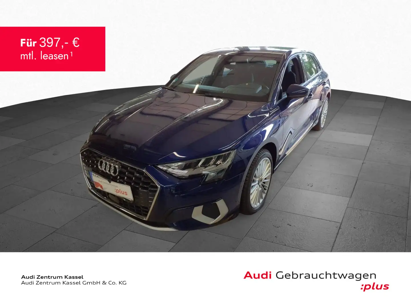 Audi A3 30 TFSI LED Navi PDC+ Teilleder Blau - 1