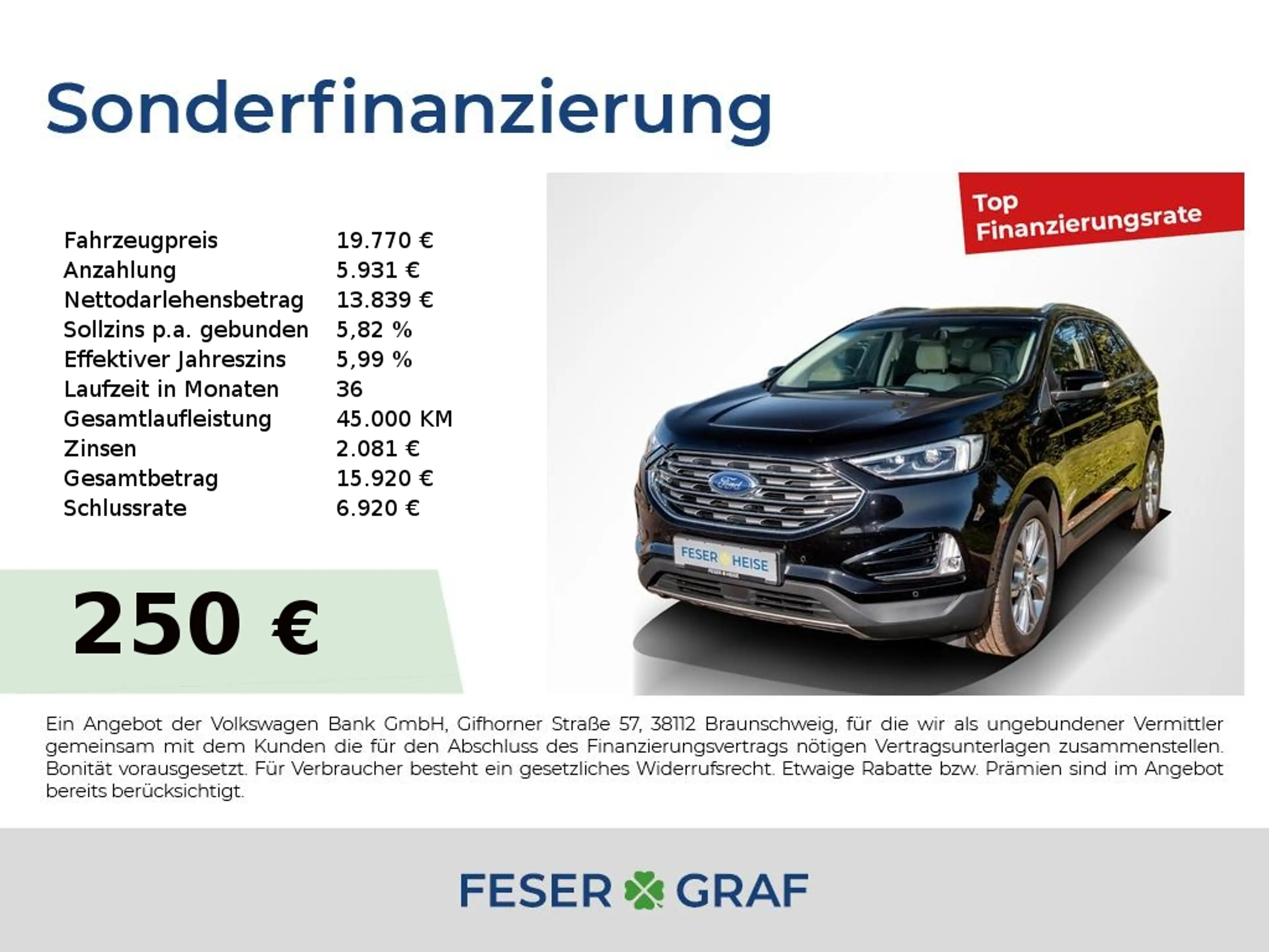 Ford Edge Titanium 2.0 EB 4x4 LED*Shzg.*Slüftg*RearView*Lenh