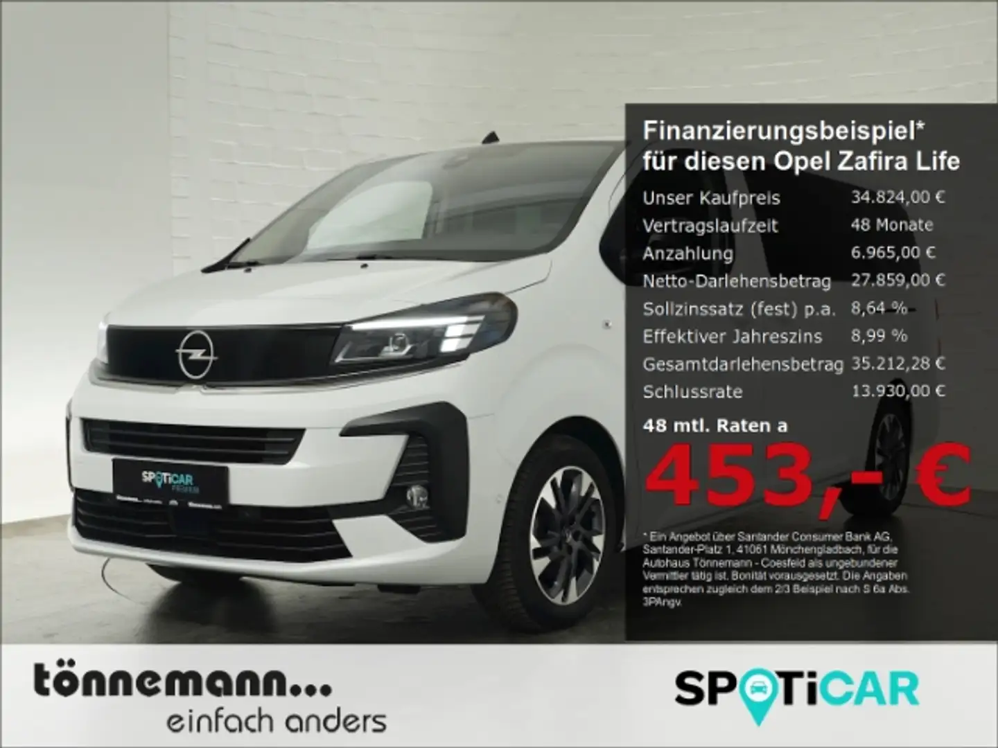 Opel Zafira Life FACELIFT EDITION XL CDTI AT 9-SITZER+NAVI+SITZ-/LE White - 1