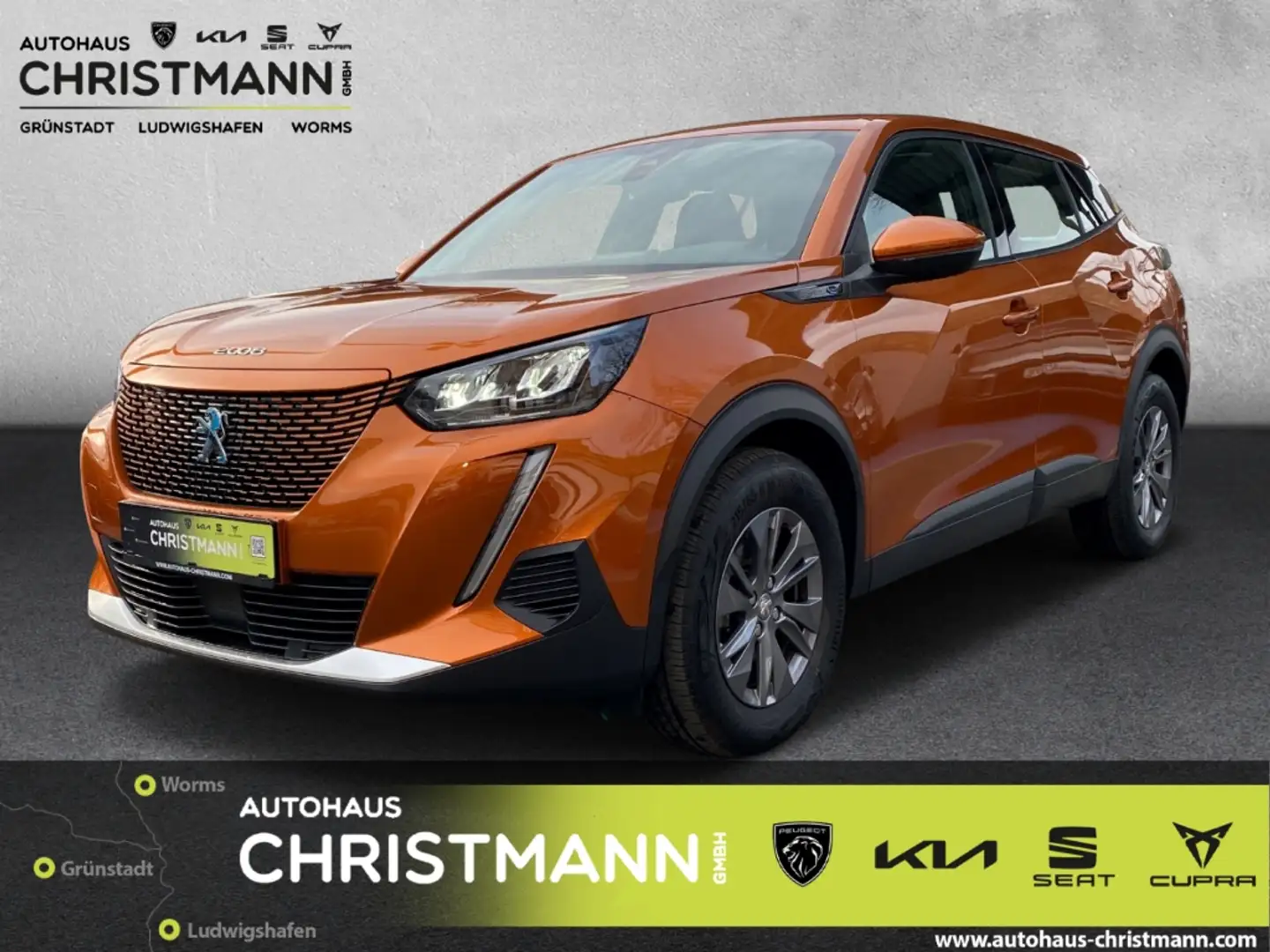 Peugeot 2008 e- Active Elektromotor 136  *Rückfahrkamera*Klima* Orange - 1