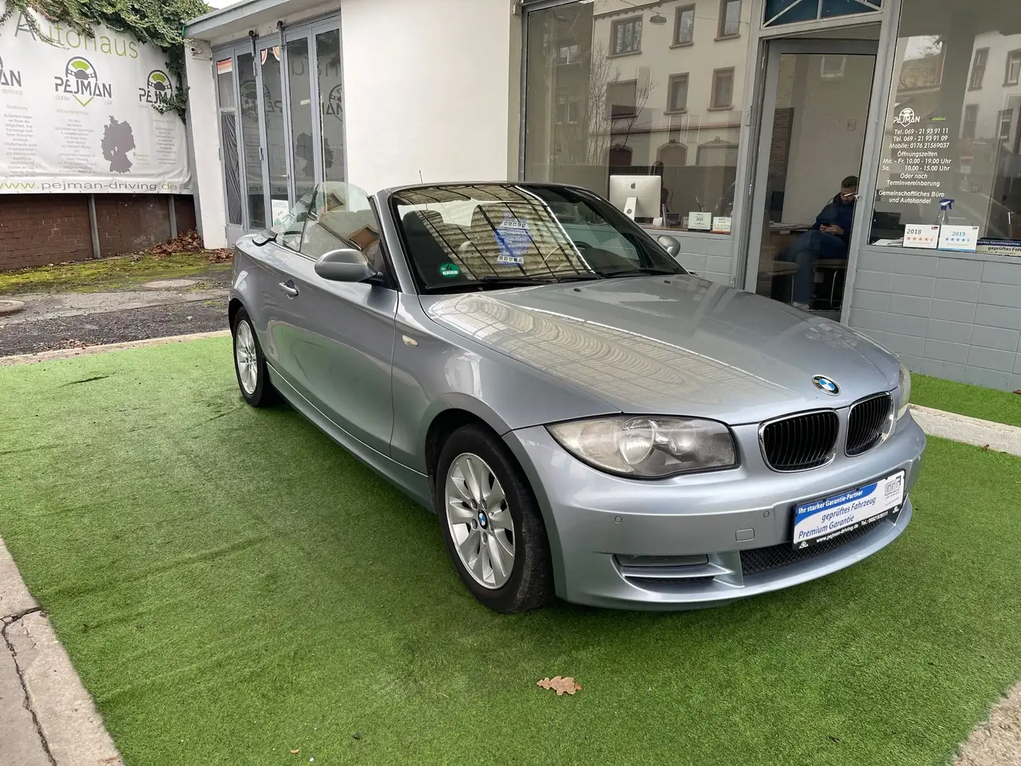 BMW 118 Cabrio 118d SHZ.PDZ.KLIMA.TEMP.8-FB.TOP Blau - 1
